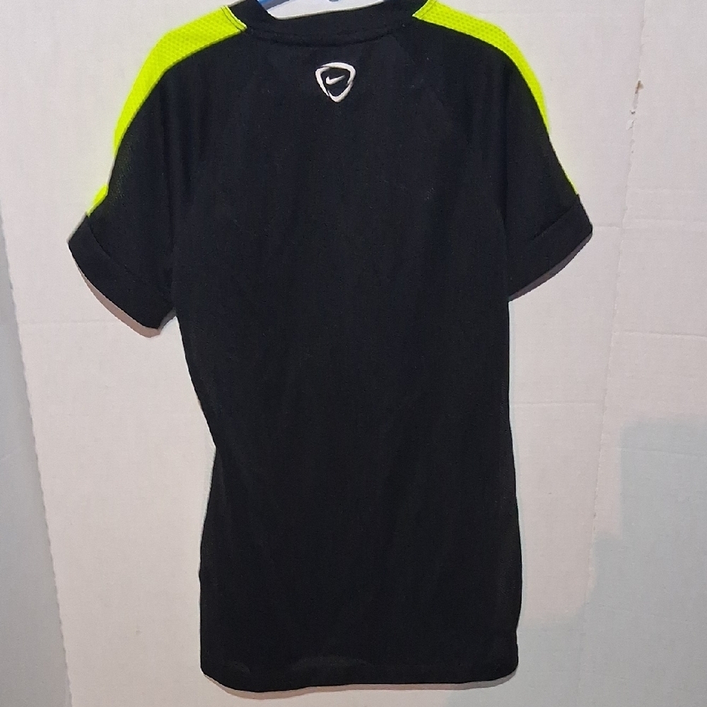 Nike Kids Black Jersey with Neon Yellow Accents - Picture 8 of 13